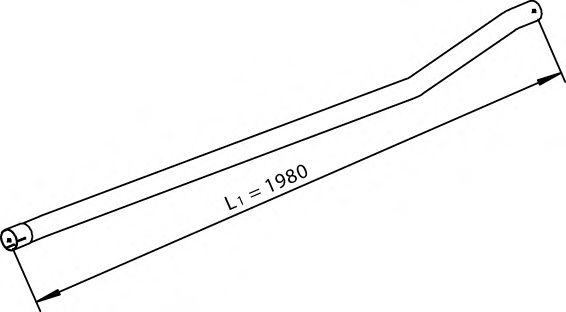 Труба выхлопного газа DINEX 28706