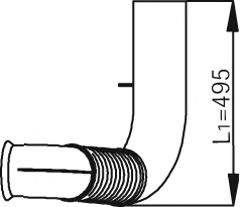 Труба выхлопного газа DINEX 53127