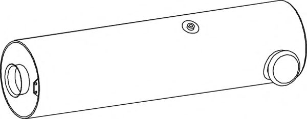 Глушитель выхлопных газов конечный DINEX 66345