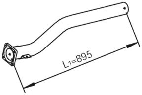 Труба выхлопного газа DINEX 29146