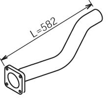 Труба выхлопного газа DINEX 28214