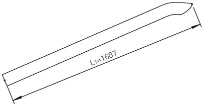 Труба выхлопного газа DINEX 81700