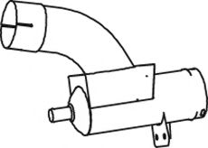 Труба выхлопного газа DINEX 28743