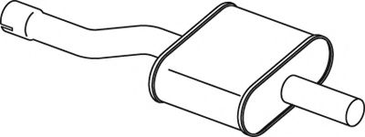 Средний / конечный глушитель ОГ DINEX 34308