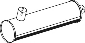 Средний / конечный глушитель ОГ DINEX 18301