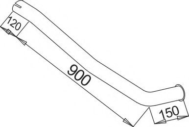 Труба выхлопного газа IMASAF 3901