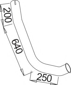 Труба выхлопного газа BORGES 3970