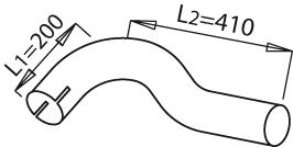 Труба выхлопного газа DINEX 21615