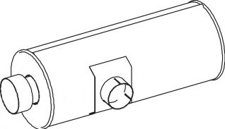 Средний / конечный глушитель ОГ DINEX 67308