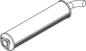 Средний / конечный глушитель ОГ DINEX 70310