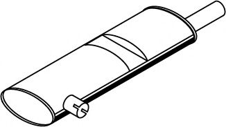 Средний / конечный глушитель ОГ DINEX 44356