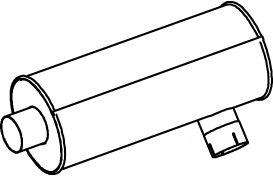 Средний / конечный глушитель ОГ DINEX 49382