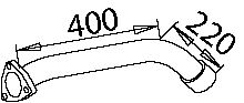 Труба выхлопного газа BORGES 3307