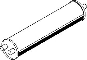 Средний / конечный глушитель ОГ BORGES 3154