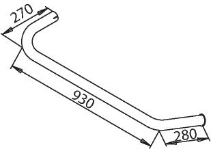 Труба выхлопного газа BORGES 3537