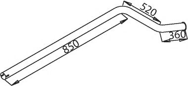 Труба выхлопного газа ZARA 9174