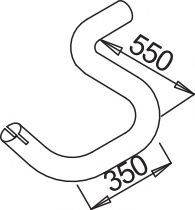 Труба выхлопного газа BORGES 3930