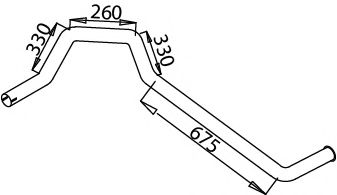 Труба выхлопного газа DINEX 51640