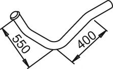 Труба выхлопного газа DINEX 50125