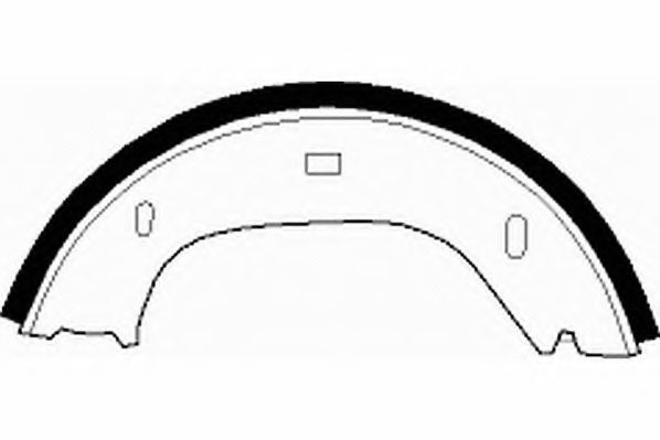 Комплект тормозных колодок, стояночная тормозная система NECTO N1400