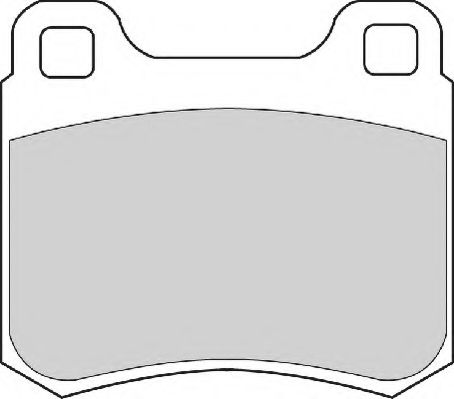 Комплект тормозных колодок, дисковый тормоз NECTO FD6608A