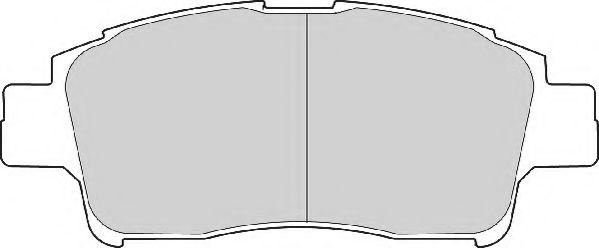 Комплект тормозных колодок, дисковый тормоз NECTO FD6870A