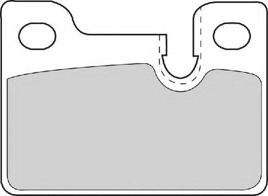 Комплект тормозных колодок, дисковый тормоз NECTO 20587