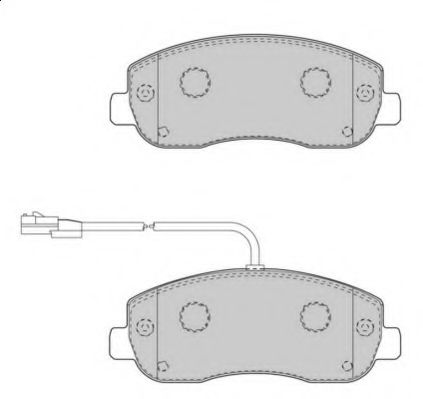 Комплект тормозных колодок, дисковый тормоз NECTO FD7508V