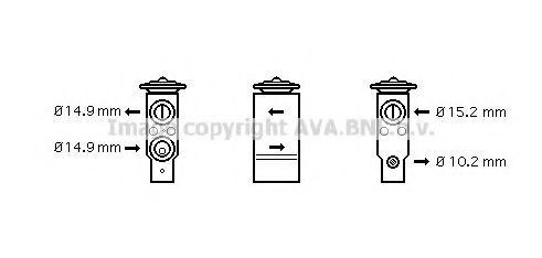 Расширительный клапан, кондиционер AVA QUALITY COOLING AL1094