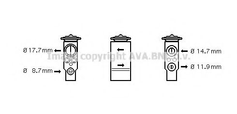 Расширительный клапан, кондиционер AVA QUALITY COOLING AL1105