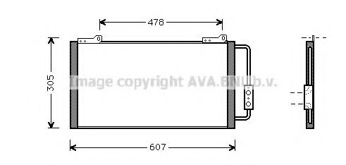 Конденсатор, кондиционер AVA QUALITY COOLING AU5139