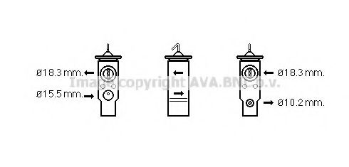 Расширительный клапан, кондиционер AVA QUALITY COOLING BW1359