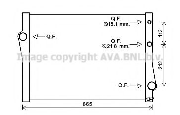 Радиатор, охлаждение двигателя AVA QUALITY COOLING BWA2471