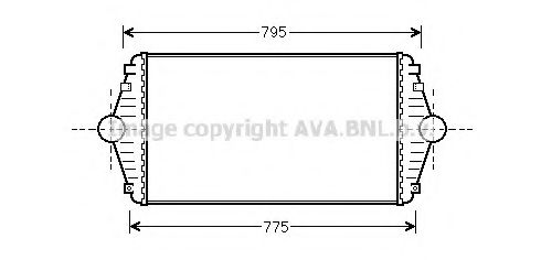 Интеркулер AVA QUALITY COOLING CN4086