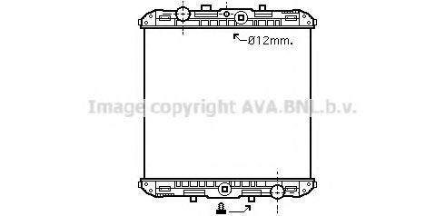 Радиатор, охлаждение двигателя AVA QUALITY COOLING DF2045N