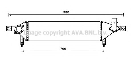 Интеркулер AVA QUALITY COOLING DN4409