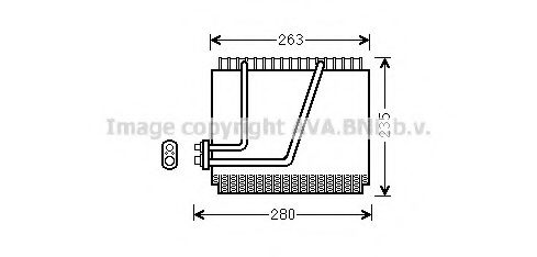 Испаритель, кондиционер AVA QUALITY COOLING DNV374