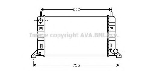 Радиатор, охлаждение двигателя AVA QUALITY COOLING FD2078