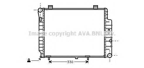 Радиатор, охлаждение двигателя AVA QUALITY COOLING MS2155