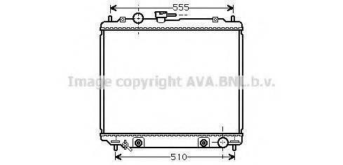 Радиатор, охлаждение двигателя AVA QUALITY COOLING MT2182