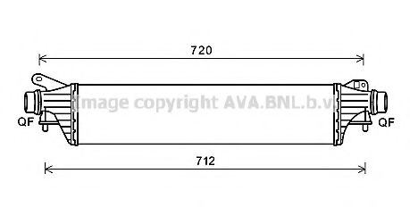 Интеркулер AVA QUALITY COOLING OL4661
