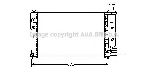 Радиатор, охлаждение двигателя AVA QUALITY COOLING PE2152