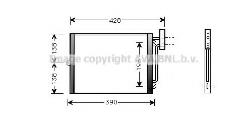 Конденсатор, кондиционер AVA QUALITY COOLING PRA5038