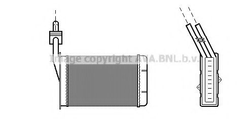 Теплообменник, отопление салона AVA QUALITY COOLING RT6034