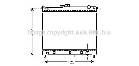 Радиатор, охлаждение двигателя AVA QUALITY COOLING SZA2055