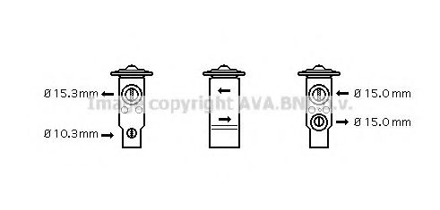 Расширительный клапан, кондиционер AVA QUALITY COOLING TO1070