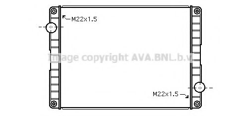Радиатор, охлаждение двигателя AVA QUALITY COOLING VL2051