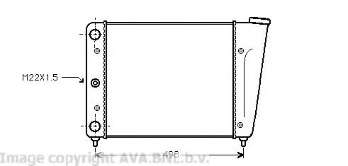 Радиатор, охлаждение двигателя AVA QUALITY COOLING VW2009