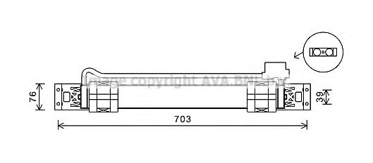 Масляный радиатор, автоматическая коробка передач AVA QUALITY COOLING VW3315