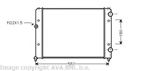 Радиатор, охлаждение двигателя AVA QUALITY COOLING VWA2119